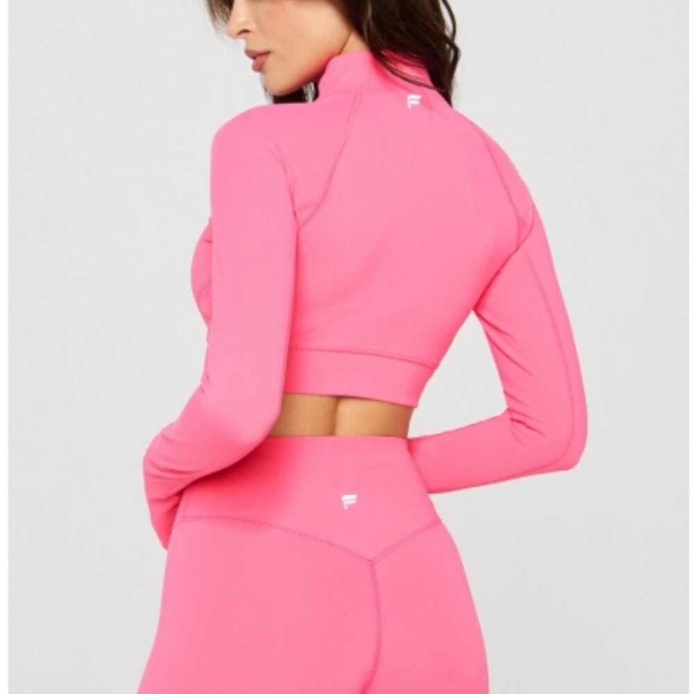 Fabletics PureLuxe Cropped Train Jacket – Cactus … - image 2